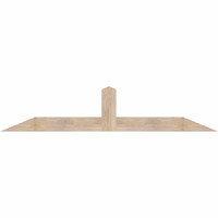 84"W x 17"H x 3 1/2"D x 5 1/2"F, 05/12 Pitch, Portland Smooth Timber Gable Bracket, Douglas Fir