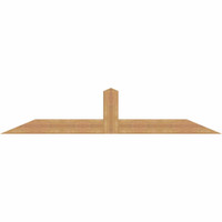 84"W x 17"H x 3 1/2"D x 5 1/2"F, 05/12 Pitch, Portland Smooth Timber Gable Bracket, Western Red Cedar