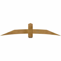 84"W x 17"H x 06"D x 6"F, 05/12 Pitch, Bellingham Rough Sawn Timber Gable Bracket, Western Red Cedar