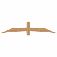 84"W x 17"H x 5 1/2"D x 5 1/2"F, 05/12 Pitch, Bellingham Smooth Timber Gable Bracket, Western Red Cedar