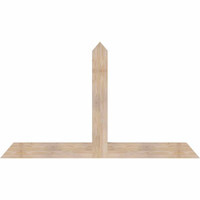 72"W x 42"H x 3 1/2"D x 5 1/2"F, 14/12 Pitch, Portland Smooth Timber Gable Bracket, Douglas Fir