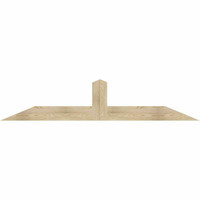 84"W x 17"H x 06"D x 6"F, 05/12 Pitch, Portland Rough Sawn Timber Gable Bracket, Douglas Fir