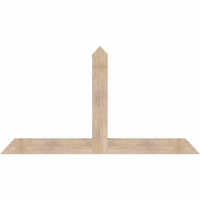 72"W x 39"H x 3 1/2"D x 5 1/2"F, 13/12 Pitch, Portland Smooth Timber Gable Bracket, Douglas Fir