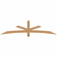 84"W x 21"H x 3 1/2"D x 3 1/2"F, 06/12 Pitch, Alberta Smooth Timber Gable Bracket, Western Red Cedar