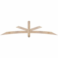 84"W x 21"H x 3 1/2"D x 3 1/2"F, 06/12 Pitch, Alberta Smooth Timber Gable Bracket, Douglas Fir
