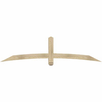 84"W x 21"H x 04"D x 4"F, 06/12 Pitch, Bellingham Rough Sawn Timber Gable Bracket, Douglas Fir