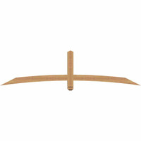 84"W x 21"H x 3 1/2"D x 3 1/2"F, 06/12 Pitch, Bellingham Smooth Timber Gable Bracket, Western Red Cedar