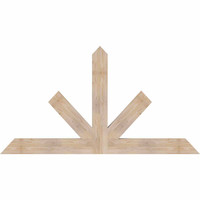 72"W x 39"H x 3 1/2"D x 5 1/2"F, 13/12 Pitch, Saratoga Smooth Timber Gable Bracket, Douglas Fir