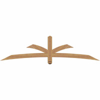 84"W x 21"H x 3 1/2"D x 3 1/2"F, 06/12 Pitch, Davenport Smooth Timber Gable Bracket, Western Red Cedar