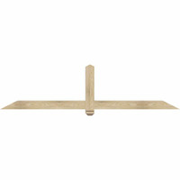 84"W x 21"H x 04"D x 4"F, 06/12 Pitch, Eugene Rough Sawn Timber Gable Bracket, Douglas Fir