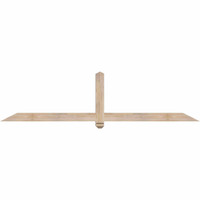 84"W x 21"H x 3 1/2"D x 3 1/2"F, 06/12 Pitch, Eugene Smooth Timber Gable Bracket, Douglas Fir