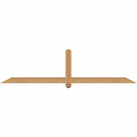 84"W x 21"H x 3 1/2"D x 3 1/2"F, 06/12 Pitch, Eugene Smooth Timber Gable Bracket, Western Red Cedar
