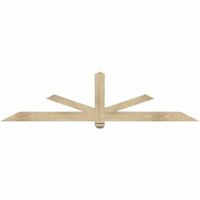 84"W x 21"H x 04"D x 4"F, 06/12 Pitch, Kennewick Rough Sawn Timber Gable Bracket, Douglas Fir