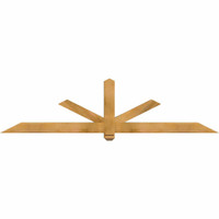 84"W x 21"H x 04"D x 4"F, 06/12 Pitch, Kennewick Rough Sawn Timber Gable Bracket, Western Red Cedar