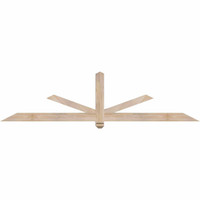 84"W x 21"H x 3 1/2"D x 3 1/2"F, 06/12 Pitch, Kennewick Smooth Timber Gable Bracket, Douglas Fir
