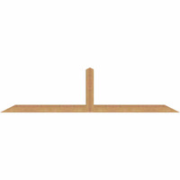 84"W x 21"H x 3 1/2"D x 3 1/2"F, 06/12 Pitch, Portland Smooth Timber Gable Bracket, Western Red Cedar