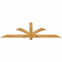 84"W x 21"H x 04"D x 4"F, 06/12 Pitch, Redmond Rough Sawn Timber Gable Bracket, Western Red Cedar