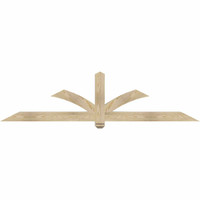 84"W x 21"H x 04"D x 4"F, 06/12 Pitch, Redmond Rough Sawn Timber Gable Bracket, Douglas Fir