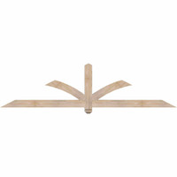 84"W x 21"H x 3 1/2"D x 3 1/2"F, 06/12 Pitch, Redmond Smooth Timber Gable Bracket, Douglas Fir