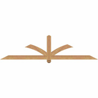 84"W x 21"H x 3 1/2"D x 3 1/2"F, 06/12 Pitch, Redmond Smooth Timber Gable Bracket, Western Red Cedar