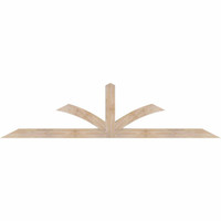 84"W x 21"H x 3 1/2"D x 3 1/2"F, 06/12 Pitch, Richland Smooth Timber Gable Bracket, Douglas Fir