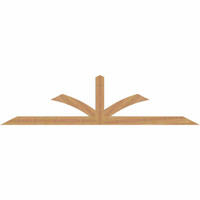 84"W x 21"H x 3 1/2"D x 3 1/2"F, 06/12 Pitch, Richland Smooth Timber Gable Bracket, Western Red Cedar