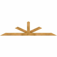 84"W x 21"H x 04"D x 4"F, 06/12 Pitch, Saratoga Rough Sawn Timber Gable Bracket, Western Red Cedar