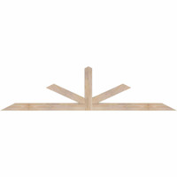 84"W x 21"H x 3 1/2"D x 3 1/2"F, 06/12 Pitch, Saratoga Smooth Timber Gable Bracket, Douglas Fir