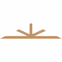 84"W x 21"H x 3 1/2"D x 3 1/2"F, 06/12 Pitch, Saratoga Smooth Timber Gable Bracket, Western Red Cedar