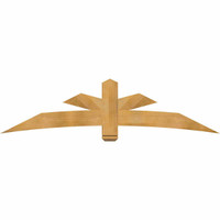 84"W x 21"H x 04"D x 6"F, 06/12 Pitch, Alberta Rough Sawn Timber Gable Bracket, Western Red Cedar