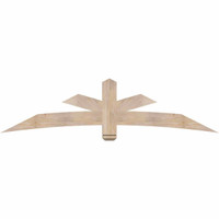 84"W x 21"H x 3 1/2"D x 5 1/2"F, 06/12 Pitch, Alberta Smooth Timber Gable Bracket, Douglas Fir