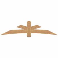 84"W x 21"H x 3 1/2"D x 5 1/2"F, 06/12 Pitch, Alberta Smooth Timber Gable Bracket, Western Red Cedar