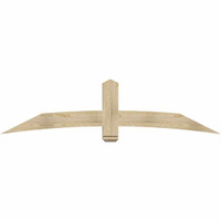 84"W x 21"H x 04"D x 6"F, 06/12 Pitch, Bellingham Rough Sawn Timber Gable Bracket, Douglas Fir