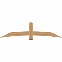84"W x 21"H x 3 1/2"D x 5 1/2"F, 06/12 Pitch, Bellingham Smooth Timber Gable Bracket, Western Red Cedar