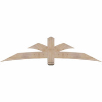 84"W x 21"H x 3 1/2"D x 5 1/2"F, 06/12 Pitch, Davenport Smooth Timber Gable Bracket, Douglas Fir