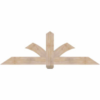 72"W x 24"H x 3 1/2"D x 5 1/2"F, 08/12 Pitch, Redmond Smooth Timber Gable Bracket, Douglas Fir