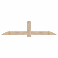 84"W x 21"H x 3 1/2"D x 5 1/2"F, 06/12 Pitch, Eugene Smooth Timber Gable Bracket, Douglas Fir