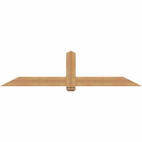 84"W x 21"H x 3 1/2"D x 5 1/2"F, 06/12 Pitch, Eugene Smooth Timber Gable Bracket, Western Red Cedar