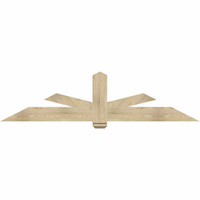 84"W x 21"H x 04"D x 6"F, 06/12 Pitch, Kennewick Rough Sawn Timber Gable Bracket, Douglas Fir