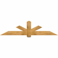 84"W x 21"H x 04"D x 6"F, 06/12 Pitch, Kennewick Rough Sawn Timber Gable Bracket, Western Red Cedar