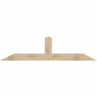 84"W x 21"H x 04"D x 6"F, 06/12 Pitch, Portland Rough Sawn Timber Gable Bracket, Douglas Fir