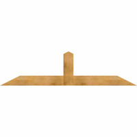 84"W x 21"H x 04"D x 6"F, 06/12 Pitch, Portland Rough Sawn Timber Gable Bracket, Western Red Cedar