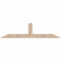 84"W x 21"H x 3 1/2"D x 5 1/2"F, 06/12 Pitch, Portland Smooth Timber Gable Bracket, Douglas Fir