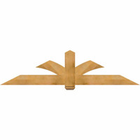 84"W x 21"H x 04"D x 6"F, 06/12 Pitch, Redmond Rough Sawn Timber Gable Bracket, Western Red Cedar