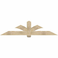 84"W x 21"H x 04"D x 6"F, 06/12 Pitch, Redmond Rough Sawn Timber Gable Bracket, Douglas Fir