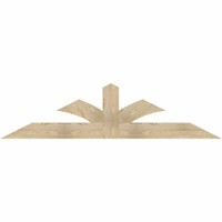 84"W x 21"H x 04"D x 6"F, 06/12 Pitch, Richland Rough Sawn Timber Gable Bracket, Douglas Fir