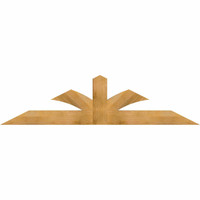 84"W x 21"H x 04"D x 6"F, 06/12 Pitch, Richland Rough Sawn Timber Gable Bracket, Western Red Cedar