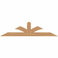 84"W x 21"H x 3 1/2"D x 5 1/2"F, 06/12 Pitch, Richland Smooth Timber Gable Bracket, Western Red Cedar