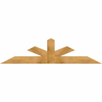 84"W x 21"H x 04"D x 6"F, 06/12 Pitch, Saratoga Rough Sawn Timber Gable Bracket, Western Red Cedar