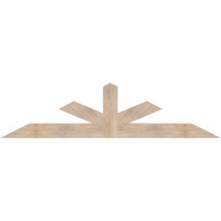 84"W x 21"H x 3 1/2"D x 5 1/2"F, 06/12 Pitch, Saratoga Smooth Timber Gable Bracket, Douglas Fir